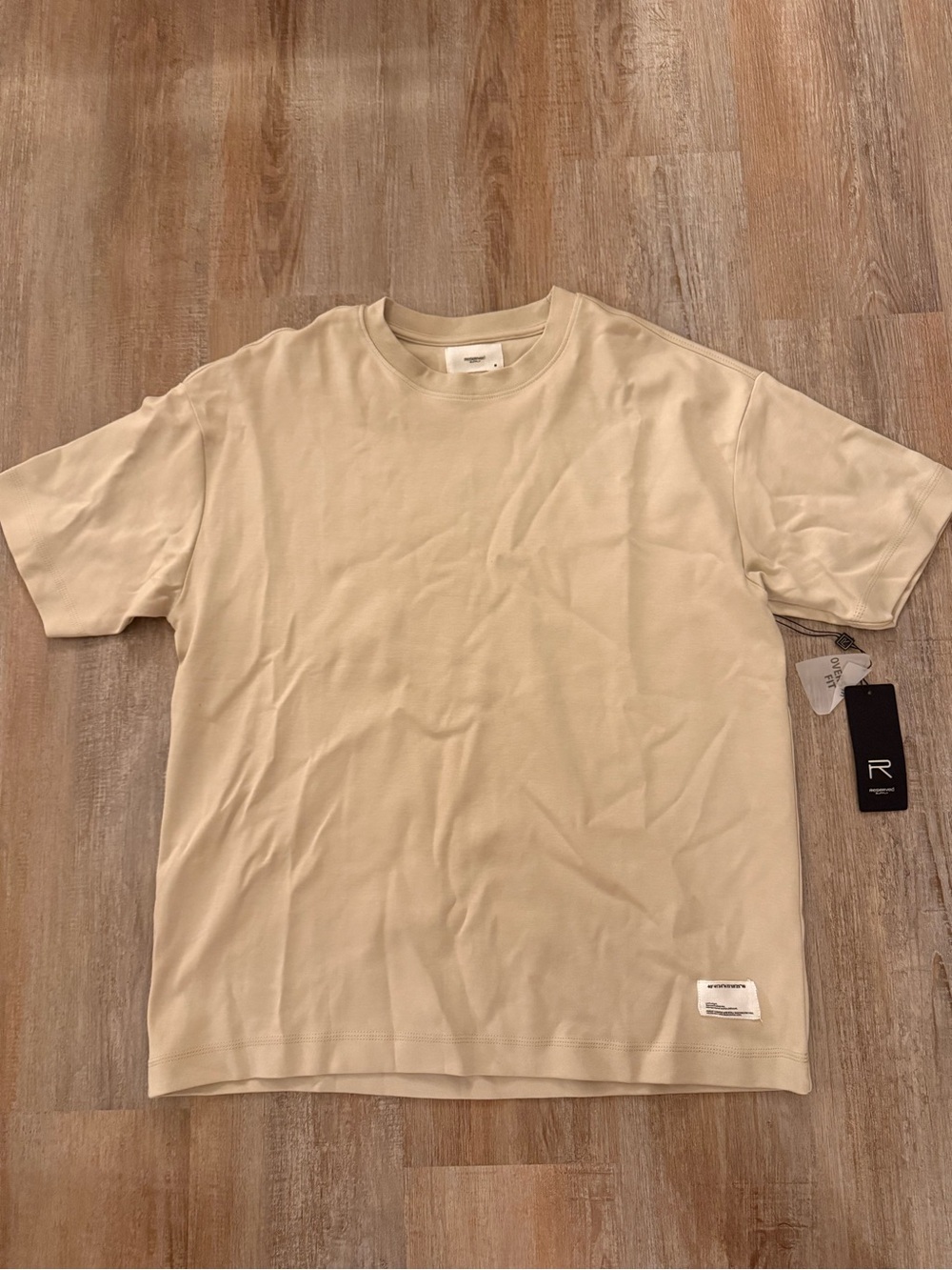 Reserved Supply Men’s Oversized Fit Tee Beige Size Medium NWT